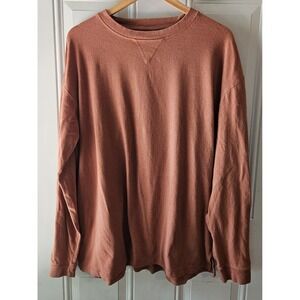 Jackson Hole XL Burnt Orange Long Sleeve Crewneck‎ Sweatshirt Soft Pullover